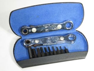Vintage Raydil Tools Mini Hex Wrench Set Allen Ratcheting - From 1/4 " Down