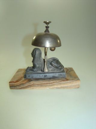 Very Rare Antique Hotel Table Desk Call Bell About 1910