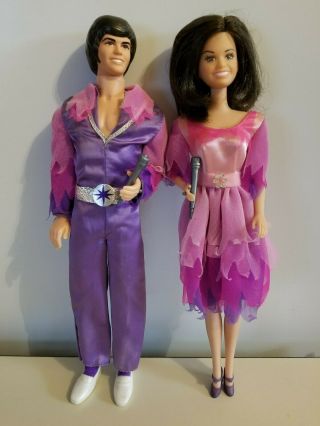 Vintage 1976 Mattel Donny & Marie Osmond Dolls Complete Near No Box