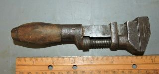 Vintage L.  Coes & Co.  6 - 1/2 " Monkey Wrench Pat.  1866 & 1869 Worcester Mass.
