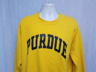 Purdue University Adult Large Yellow Sweatshirt 2
