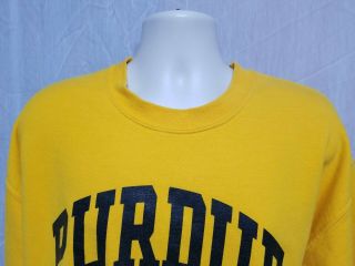 Purdue University Adult Large Yellow Sweatshirt 3