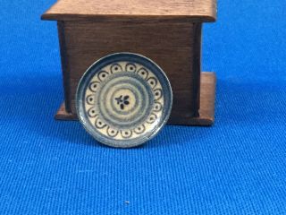 Igma Artisan Jane Graber Miniature Stoneware Vintage (1994) Plate 1:12 Scale