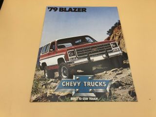 1979 Chevrolet Blazer Sales Brochure 79 Chevy Book Gmc Jimmy 4x4 Flyer