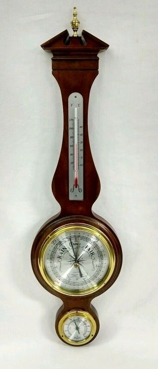 Vintage Howard Miller Presque Isle Barometer Hygrometer Weather Station 612 - 712
