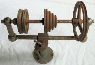Watchmaker/jeweler Lathe Tool Countershaft Pulley System Old Vtg Antique