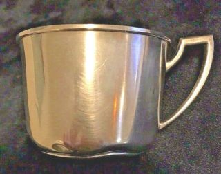 Antique Sterling Silver Baby Cup By N&h Engraved “pr”
