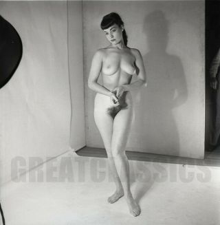 Bettie Page 1951 Early Unpublished Iconic 2 1/4 Camera Negative Peter Basch