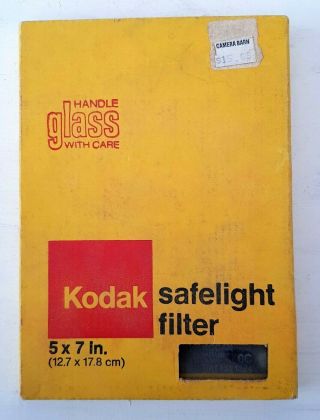 Safelight 5x7 " Kodak Filter Oc Vintage Photographic Darkroom