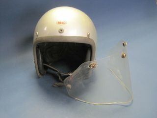 Vintage Bell Toptex 7 1/8 Cycle Helmet W Face Shield