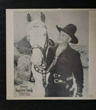 Authentic Vintage Hopalong Cassidy Handkerchiefs Box By Glick 1950s