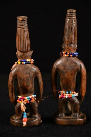 10469 African Old Ibeji Statue,  Nigeria WOOD CARVED 3