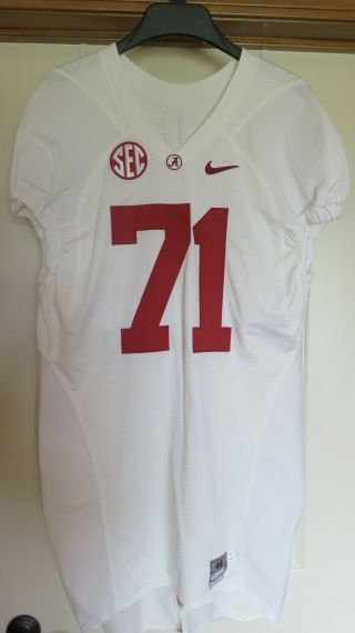 Alabama Crimson Tide Authentic Game Issued Jersey Sz 48