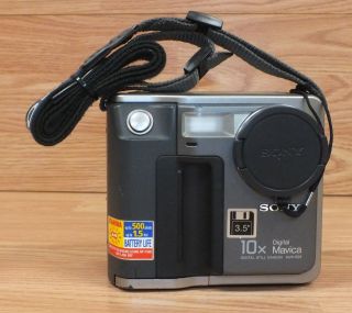 Vintage Sony (mvc - Fd7) Digital Mavica 10x Still Camera With 3.  5 " Floppy Disc