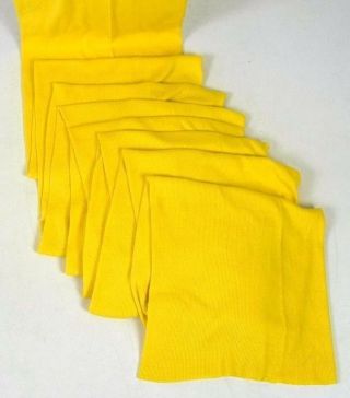 Vintage Canary Yellow Cotton Jersey Sewing Fabric Clothing Fashion 3 Yards