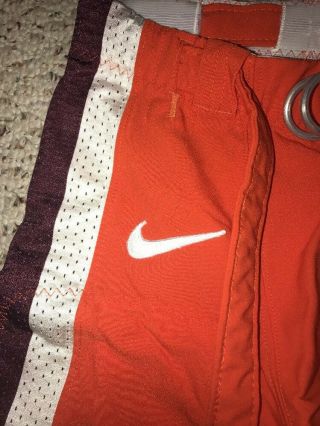 2014 Nike Virginia Tech Hokies 31 Brandon Facyson Orange Game Football Pants 2