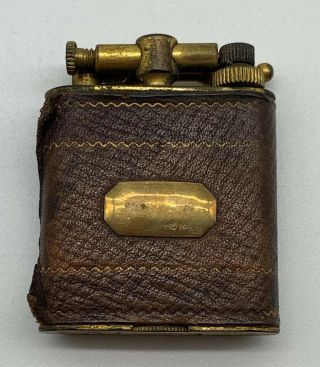 Vintage 18k Karat Gold Plate And " 14 Kt Label " The Nasco Lift Arm Lighter