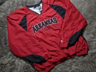 Vintage Starter Arkansas Razorbacks Windbreaker Jacket Xl
