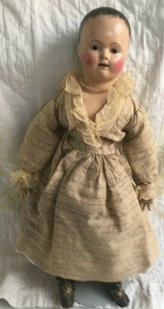 Antique French Papier Mache Doll