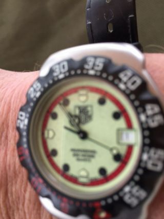 Tag Heuer Vintage Watch Diver.  200 Meters.  Small Face.  Ladies Could Wear Too