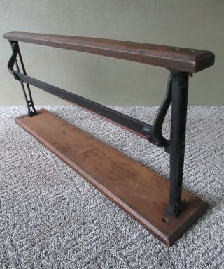 Antique Paper Roll Cutter 24 " Country Store,  Cast Iron Wood,  Vintage Primitive