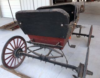 Antique Horse Drawn Carriage Wagon Buggy Surrey 2 Seater 3