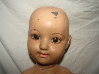 Rare Antique Composition NEDCO Doll 26 in England Doll Company PARTS REPAIR 2