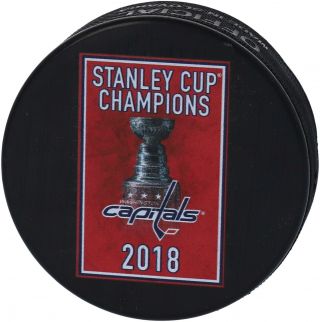 Washington Capitals Stanley Cup Champship Banner Raising Official Game Puck