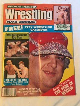 Vintage Sports Review Wrestling 1979 Annual Spring 1979