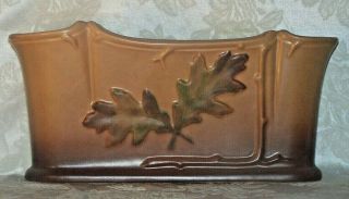 Vintage Weller Pottery Oak Leaf & Acorn 12 " Planter 1930 