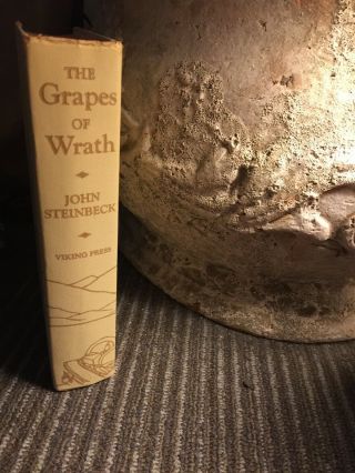 1939 Vintage Steinbeck " The Grapes Of Wrath " Book Club Edition