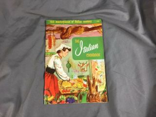 1954 - 1955 - 1956 Italian Culinary Arts Institute Cookbook Vintage Softcover