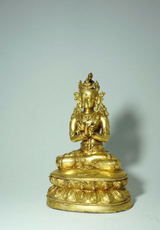 A gilt - bronze figure of Vajradhara Tibet 2