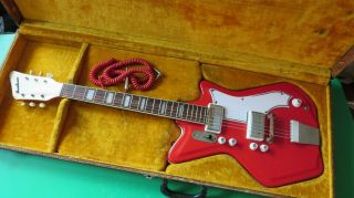 Vintage 1964 Airline Montgomery Ward Resoglass Guitar Jb Hutto Jack White Valco