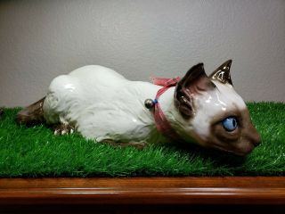 The Townsends 1972 Rare Vintage Very Large Stalking Cat Hand Made And Painted