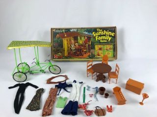 Mattel Sunshine Family Home Furniture Clothing Accessories Vintage Girls Boxed