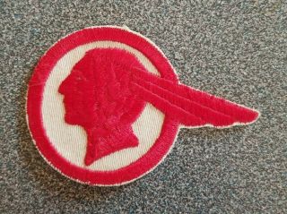 Vintage Red Pontiac Indian Head Logo Hat Jacket Automobile Patch
