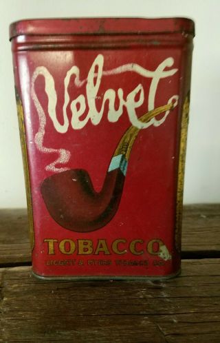 Vintage,  Velvet Tobacco Tin,  Liggett & Myers Co.