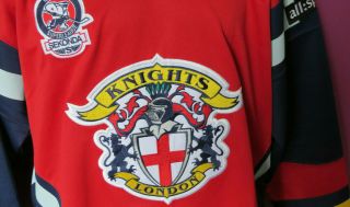 London Knights Vintage Partial Signed Ice Hockey Jersey