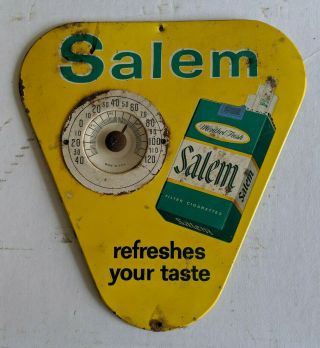 Vintage Salem Cigarettes Advertising Thermometer.