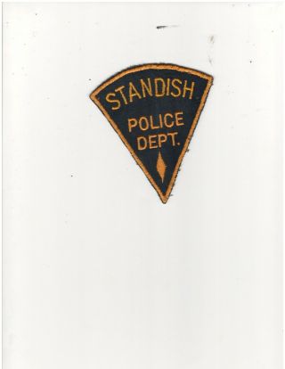 Vintage Standish Police Dept.  Shoulder Patch - Michigan - Usa