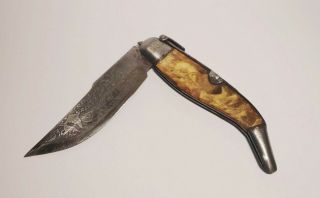 Rare Antique Spanish Navaja Folding Knife Marked Toledo 1920 