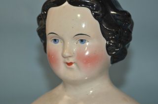 Discounted Antique 6.  75” Pink Porcelain Chinahead Doll - Shoulderhead Only