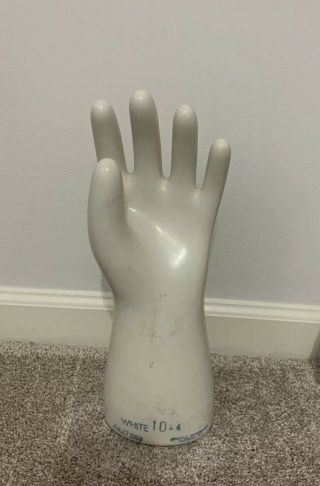 Vintage General Porcelain Hand Glove Mold Size 10 Dated July 7 1989