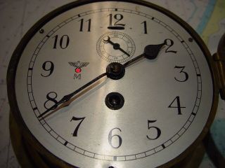 Germany Marine Ship Cabin Clock,  Marine Chronometer.  Kriegsmarine Schiffsuhr