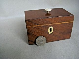 Antique Miniature Tea Caddy,  Apprentice Piece