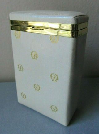 Vintage Mid Century Dunhill Leather Cigarette Case French Fleur De Lis