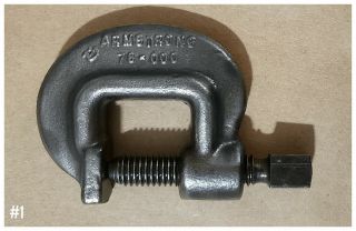 Vintage Armstrong 78 - 000 Drop Forged C - Clamp,  Usa Metalworking