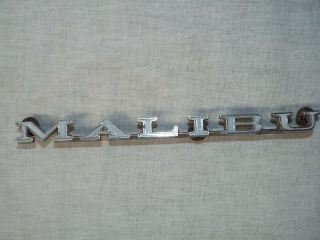 Vintage Chevrolet Chevy Malibu Emblem 1982414