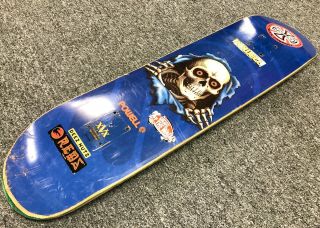 Vintage 2001 Powell Peralta Ripper 25th Anniversary Skateboard Deck SLICK Bones 3